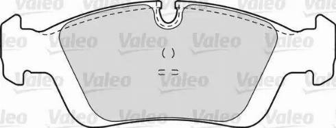 Valeo 598555 - Bremžu uzliku kompl., Disku bremzes www.autospares.lv