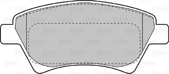 Valeo 598558 - Bremžu uzliku kompl., Disku bremzes www.autospares.lv