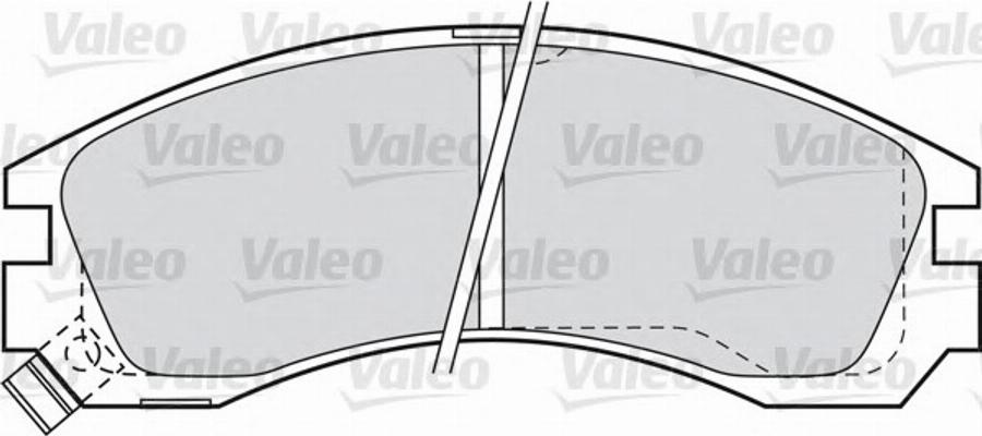 Valeo 598552 - Тормозные колодки, дисковые, комплект www.autospares.lv