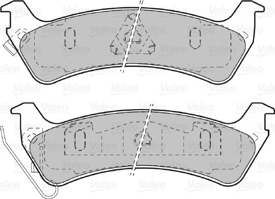 Valeo 598509 - Bremžu uzliku kompl., Disku bremzes www.autospares.lv