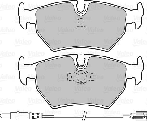 Valeo 598502 - Bremžu uzliku kompl., Disku bremzes autospares.lv