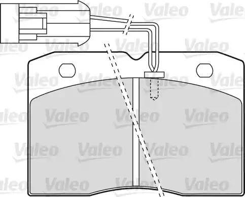 Valeo 598585 - Bremžu uzliku kompl., Disku bremzes autospares.lv