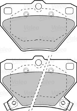 Valeo 598577 - Тормозные колодки, дисковые, комплект www.autospares.lv