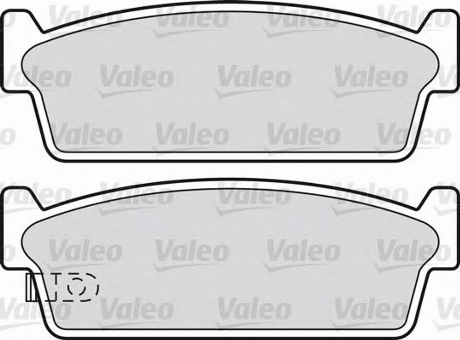 Valeo 598690 - Тормозные колодки, дисковые, комплект www.autospares.lv