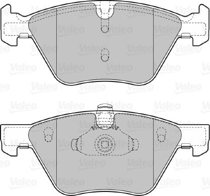 Valeo 598640 - Bremžu uzliku kompl., Disku bremzes www.autospares.lv