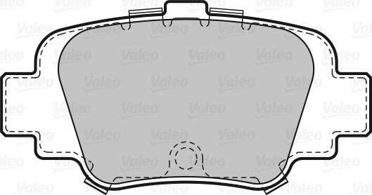 Valeo 598642 - Bremžu uzliku kompl., Disku bremzes www.autospares.lv