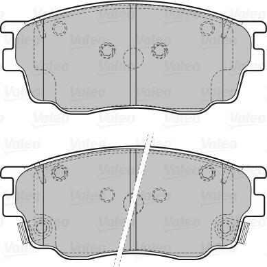 Valeo 598647 - Bremžu uzliku kompl., Disku bremzes www.autospares.lv