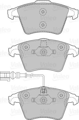 Valeo 598652 - Bremžu uzliku kompl., Disku bremzes www.autospares.lv