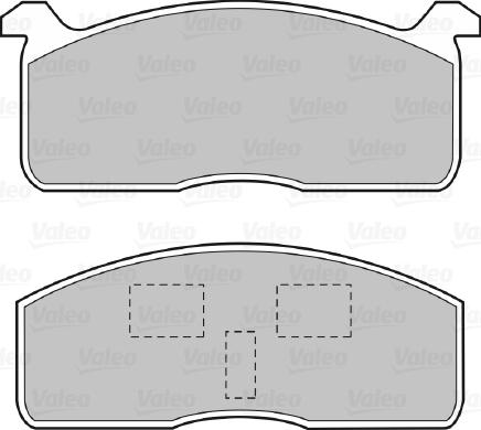 Valeo 598614 - Brake Pad Set, disc brake www.autospares.lv