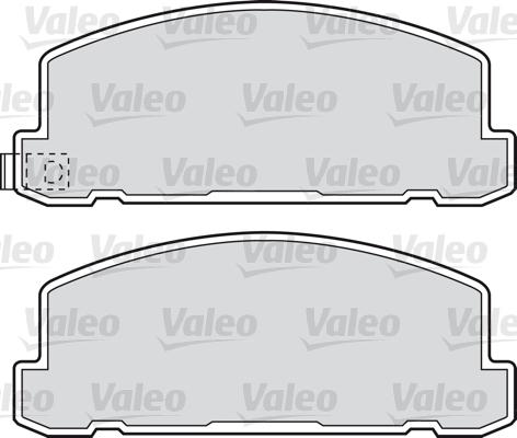 Valeo 598615 - Bremžu uzliku kompl., Disku bremzes www.autospares.lv