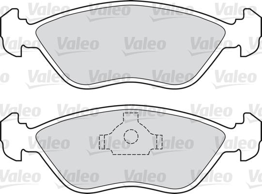 Valeo 598684 - Bremžu uzliku kompl., Disku bremzes www.autospares.lv