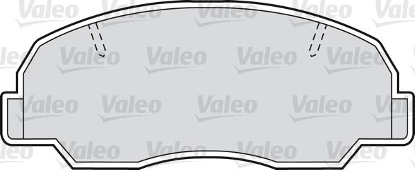 Valeo 598685 - Тормозные колодки, дисковые, комплект www.autospares.lv