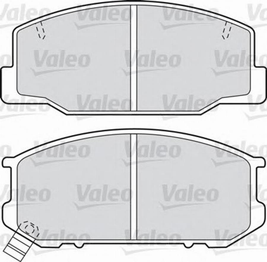 Valeo 598686 - Brake Pad Set, disc brake www.autospares.lv