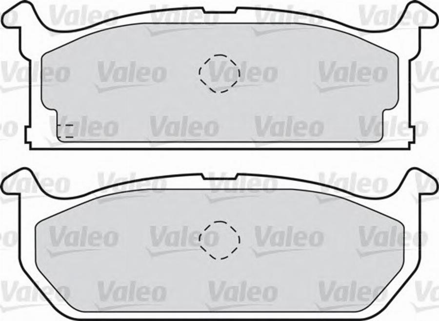 Valeo 598687 - Тормозные колодки, дисковые, комплект www.autospares.lv