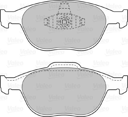 Valeo 598639 - Bremžu uzliku kompl., Disku bremzes www.autospares.lv