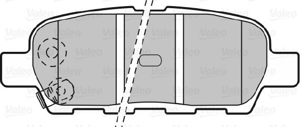 Valeo 598672 - Brake Pad Set, disc brake www.autospares.lv