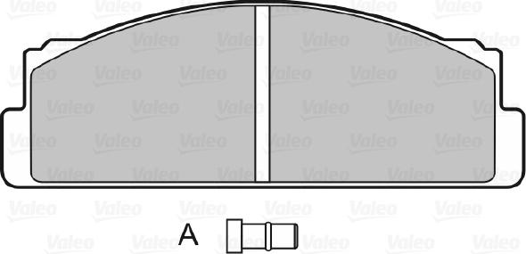 Valeo 598090 - Тормозные колодки, дисковые, комплект www.autospares.lv