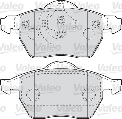 Valeo 598049 - Bremžu uzliku kompl., Disku bremzes www.autospares.lv