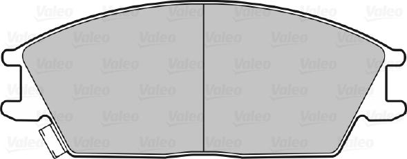 Valeo 598052 - Тормозные колодки, дисковые, комплект www.autospares.lv