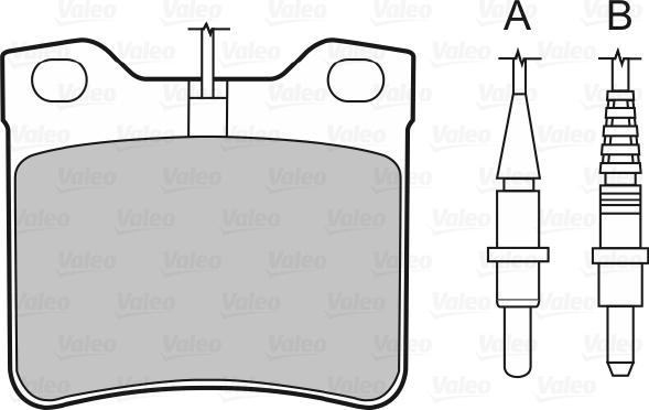 Valeo 598062 - Bremžu uzliku kompl., Disku bremzes www.autospares.lv