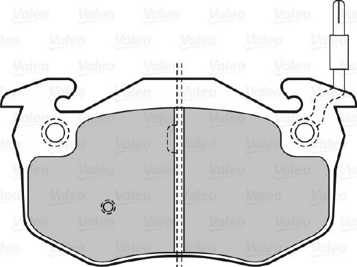 Valeo 598080 - Bremžu uzliku kompl., Disku bremzes www.autospares.lv