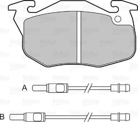 Valeo 598081 - Bremžu uzliku kompl., Disku bremzes www.autospares.lv