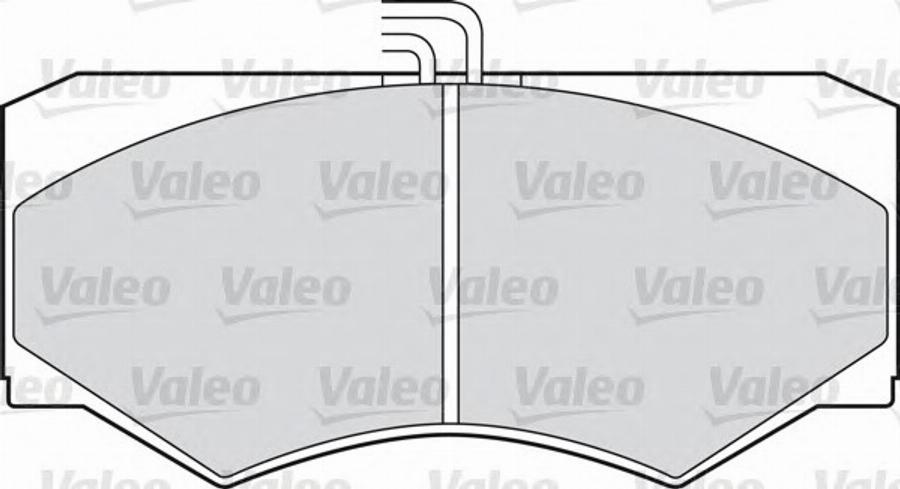 Valeo 598026 - Bremžu uzliku kompl., Disku bremzes www.autospares.lv