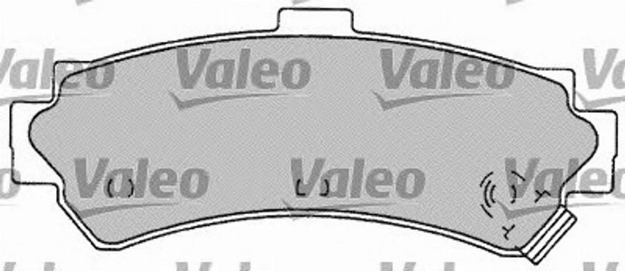 Valeo 598072 - Тормозные колодки, дисковые, комплект www.autospares.lv