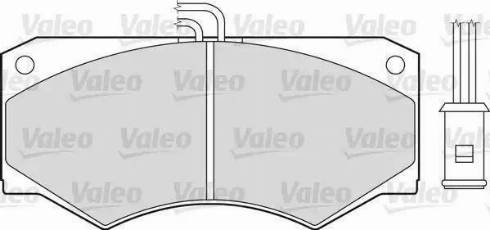 Valeo 598140 - Bremžu uzliku kompl., Disku bremzes www.autospares.lv