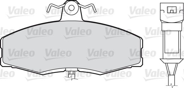 Valeo 598169 - Brake Pad Set, disc brake www.autospares.lv