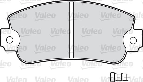 Valeo 598160 - Brake Pad Set, disc brake www.autospares.lv