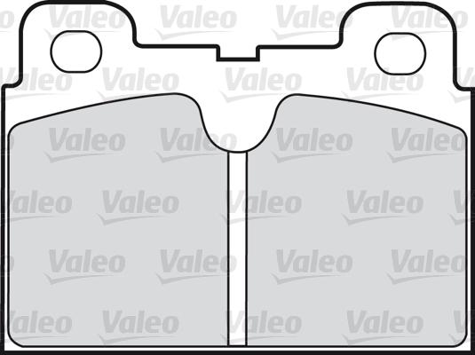 Valeo 598163 - Bremžu uzliku kompl., Disku bremzes www.autospares.lv