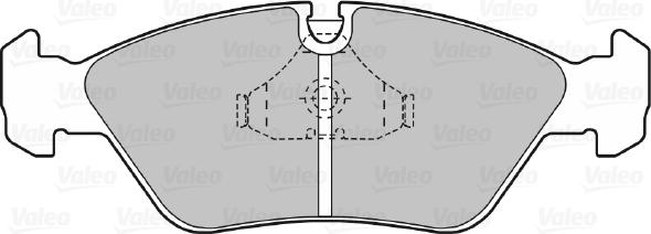 Valeo 598104 - Bremžu uzliku kompl., Disku bremzes autospares.lv