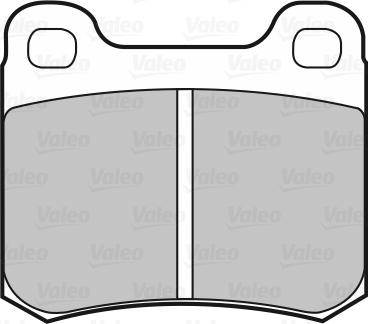 Valeo 598105 - Brake Pad Set, disc brake www.autospares.lv