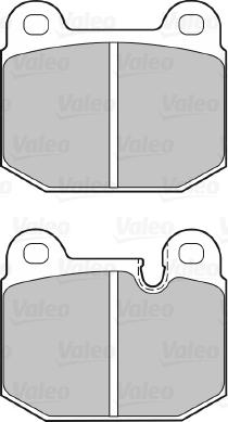 Valeo 598108 - Brake Pad Set, disc brake www.autospares.lv