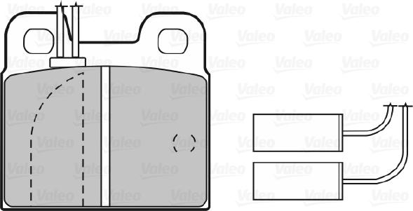 Valeo 598114 - Brake Pad Set, disc brake www.autospares.lv