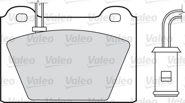 Valeo 598117 - Bremžu uzliku kompl., Disku bremzes www.autospares.lv