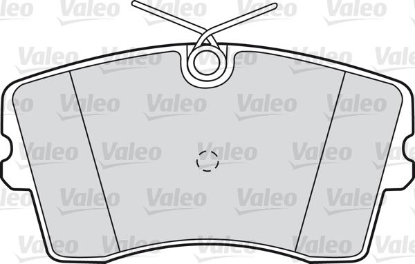 Valeo 598186 - Тормозные колодки, дисковые, комплект www.autospares.lv