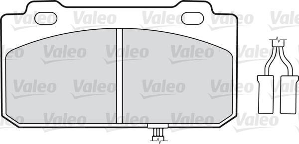 Valeo 598130 - Bremžu uzliku kompl., Disku bremzes autospares.lv