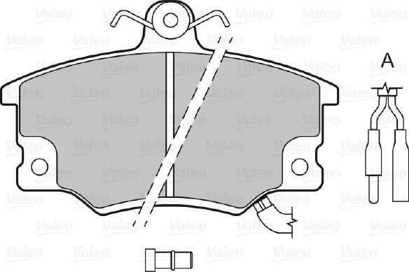 Valeo 598133 - Bremžu uzliku kompl., Disku bremzes autospares.lv