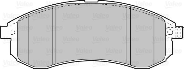 Valeo 598855 - Bremžu uzliku kompl., Disku bremzes www.autospares.lv