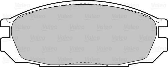 Valeo 598851 - Bremžu uzliku kompl., Disku bremzes www.autospares.lv