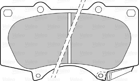 Valeo 598857 - Bremžu uzliku kompl., Disku bremzes www.autospares.lv