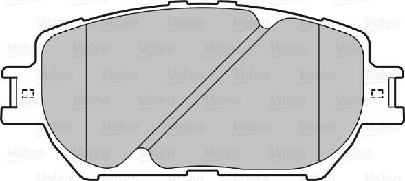 Valeo 598862 - Bremžu uzliku kompl., Disku bremzes www.autospares.lv