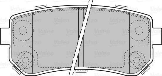 Valeo 598867 - Brake Pad Set, disc brake www.autospares.lv