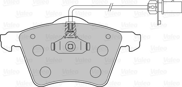 Valeo 598801 - Brake Pad Set, disc brake www.autospares.lv