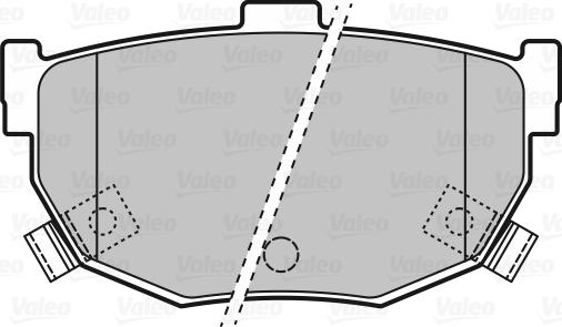 Valeo 598817 - Тормозные колодки, дисковые, комплект www.autospares.lv