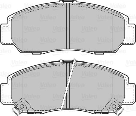 Valeo 598887 - Bremžu uzliku kompl., Disku bremzes autospares.lv