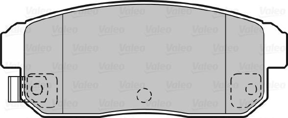 Valeo 598831 - Bremžu uzliku kompl., Disku bremzes www.autospares.lv