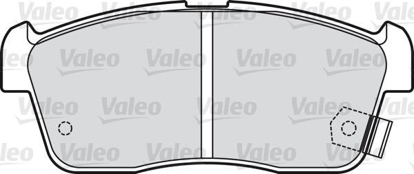 Valeo 598832 - Тормозные колодки, дисковые, комплект www.autospares.lv